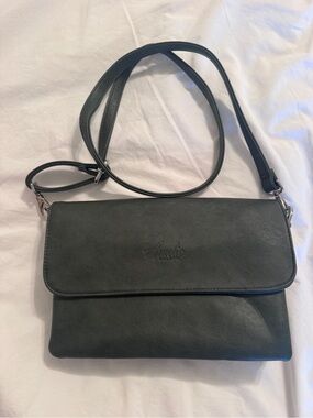 Amelie Galanti Purse. Dark Green Crossbody Bag.